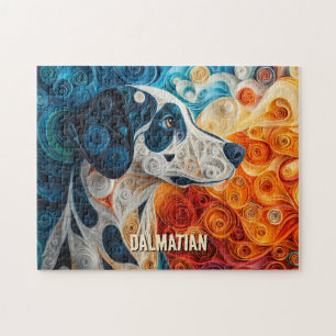 Dalmatische Quilling Art Dog Portret Legpuzzel