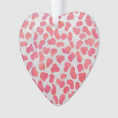 Dalmatische roze en witte afdrukken ornament (voorkant)