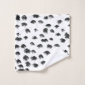 Dalmatische schattige zwart-witte stippen dierenpr bad handdoek (Wasdoekje)