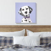 Dalmatische schilderijen - Kute Original Dog Art Canvas Afdruk (Insitu (Slaapkamer))