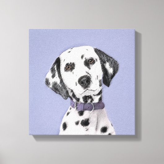 Dalmatische schilderijen - Kute Original Dog Art Canvas Afdruk (Voorkant)