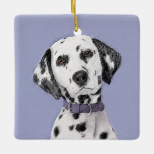 Dalmatische schilderijen - Kute Original Dog Art Keramisch Ornament