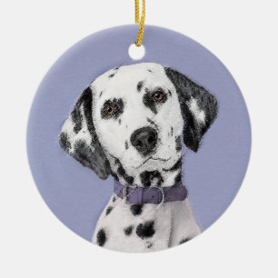 Dalmatische schilderijen - Kute Original Dog Art Keramisch Ornament