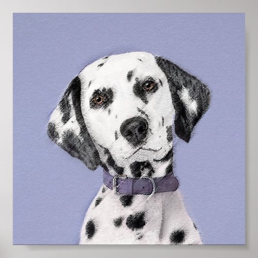Dalmatische schilderijen - Kute Original Dog Art Poster (Voorkant)