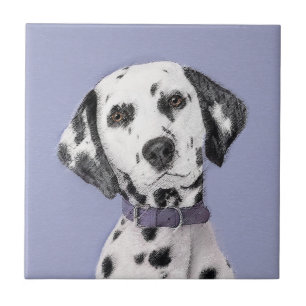 Dalmatische schilderijen - Kute Original Dog Art Tegeltje