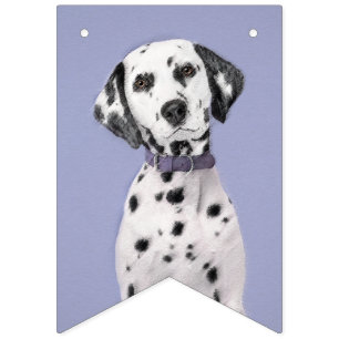 Dalmatische schilderijen - Kute Original Dog Art Vlaggetjes
