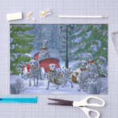  Dalmatische Sneeuwkerst Tissuepapier (Craft)