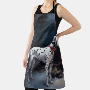 Dalmatische Sneeuwslee Kerstdecoratie Schort