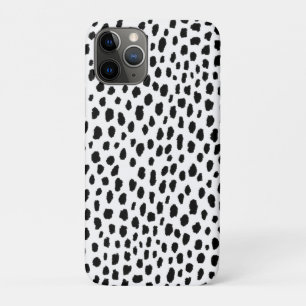 Dalmatische Spots (zwart/wit) iPhone 11 Pro Hoesje