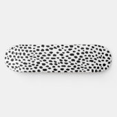 Dalmatische Spots (zwart/wit) Skateboard (Horizontaal)