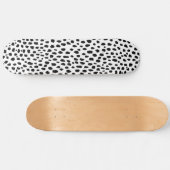 Dalmatische Spots (zwart/wit) Skateboard (Horizontaal)