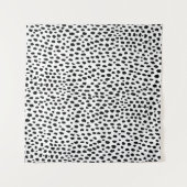 Dalmatische Spots (zwart/wit) Wandkleed (Voorkant (horizontaal))