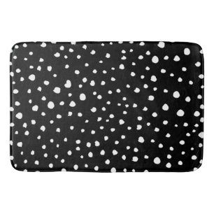 Dalmatische Stippen, Dalmatische spots, zwart-wit Badmat