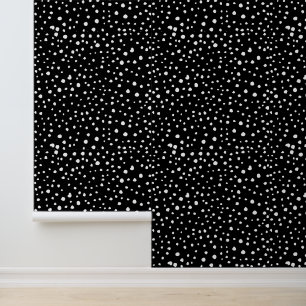 Dalmatische Stippen, Dalmatische spots, zwart-wit Behang
