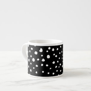 Dalmatische Stippen, Dalmatische spots, zwart-wit Espresso Kop