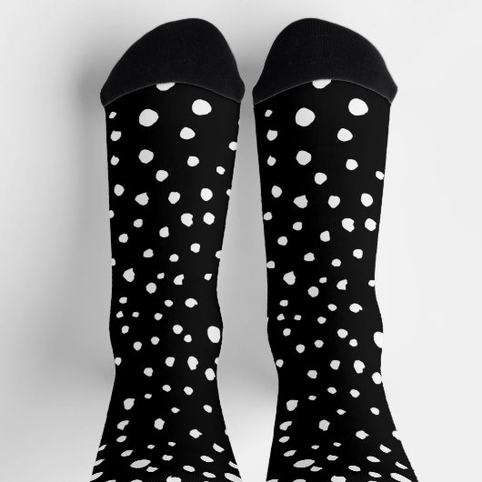 Dalmatische Stippen, Dalmatische spots, zwart-wit Sokken (Top)