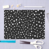 Dalmatische Stippen, Dalmatische spots, zwart-wit Tissuepapier (Craft)