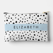 Dalmatische Stippen, Vlekken, Zwart-wit, Jouw naam Etui (Achterkant)