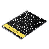 Dalmatische Stippen, Vlekken, Zwart-wit, Jouw naam Notitieboek (Linkerzijde)