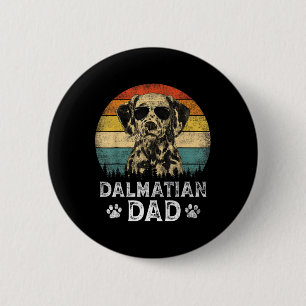 Dalmatische Vader Hondenliefhebbers Vaderdag T-shi Ronde Button 5,7 Cm
