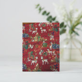 Dalmatische vakantieprint feestdagenkaart (Staand voorkant)