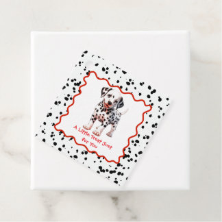 Dalmatische verjaardag afdrukken | Zwart-wit feest Bedankjes Labels