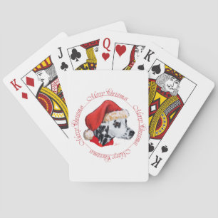 Dalmatische Vrolijke Kerstmis Pokerkaarten