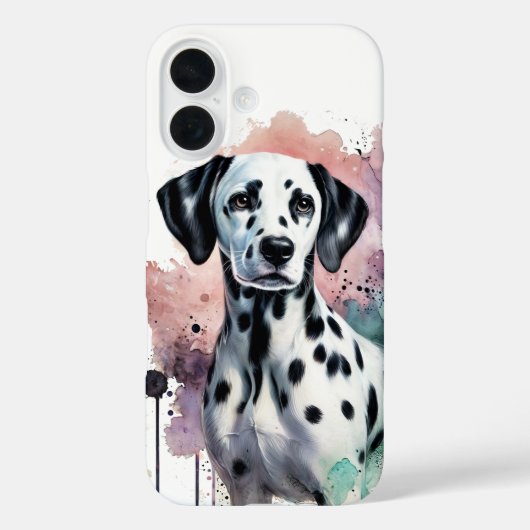 Dalmatische Waterverf Kunst Case-Mate iPhone Case (Achterkant)