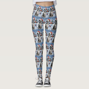 Dalmatische Winter Wonderland Kerstvreugde Leggings