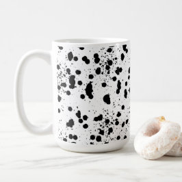 Dalmatische zwart-wit print patroon koffiemok