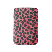 Dalmatische zwarte en rode afdrukken badmat (Voorkant Verticaal)