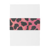 Dalmatische zwarte en rode afdrukken uitnodigingen wikkel (Achterkant Voorbeeld)