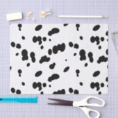 Dalmatische zwarte en witte vlekkerige hondenvacht tissuepapier (Craft)