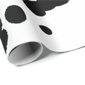 Dalmatische zwarte vlekkerige hond Canine Cadeaupapier (Rol Hoek)