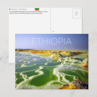 Dalol, Ethië Reisansichtkaart Briefkaart