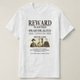 Dalton Gang 💰 Beloning aangeboden GEZOCHT T-shirt