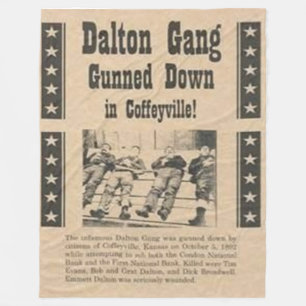 DALTON GANG Fleece Blankets Deken