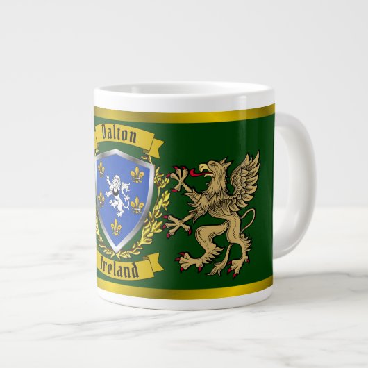 Dalton Irish Shield & Griffins Extra Grote Beker (Voorkant rechts)