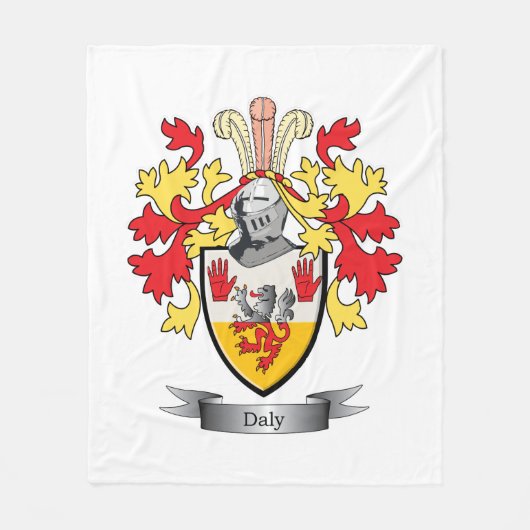 Daly Coat of Arms Fleece Deken (Voorkant)
