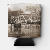 Dam bij Finley, Sepia Blikjeskoeler (Voorkant)