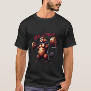 Dam Fitness Power - Sterke Gewichtheffende Bever M T-shirt