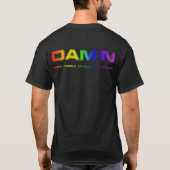 DAM+N Pride Dark T-shirt (Achterkant)