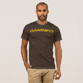 DAM+N T-Shirt Chocolat Or (Devant entier)
