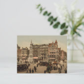 Dam Square, Amsterdam, Nederland Briefkaart (Staand voorkant)