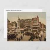 Dam Square, Amsterdam, Nederland Briefkaart (Voorkant / Achterkant)