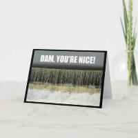 Dam, tu es sympa ! Carte de remerciements