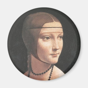 Dama bedriegt het Fijne Art. van ermellinoDa Vinci Magneet