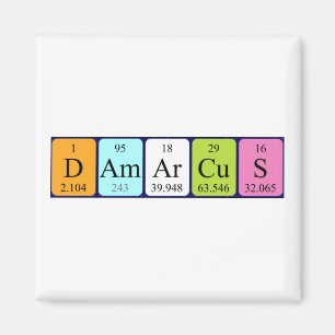 Damarcus periodieke table name magnet magneet