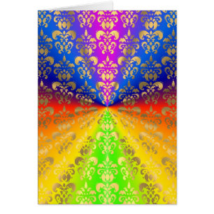 Damas arc-en-ciel d'or