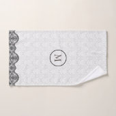 Damas Blanches Et Dentelle Noire (Serviette à main)